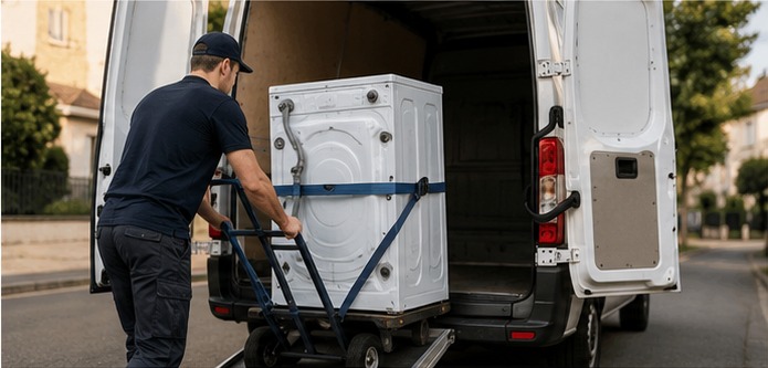 Transport d'un lave-linge à Toulouse