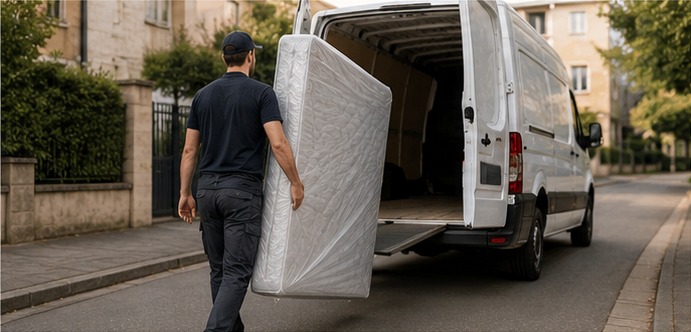 Transport d'un matelas à Toulouse